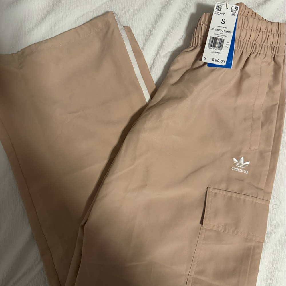 Adidas Beige Cargo Pants with Tags
